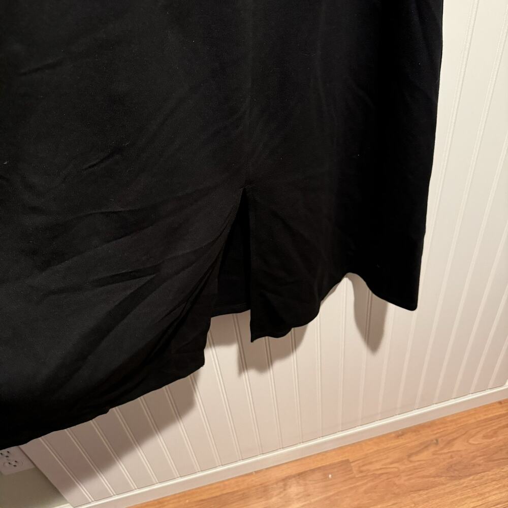 Torrid Black Ponte Square Neck A Line Midi Dress Plus Size 5X - Picture 4 of 7